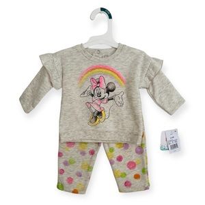 Disney Baby Minnie Mouse Two-Piece Set Size 0-3 Months NWT